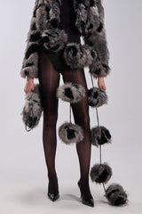 BALLS TO THE WALL FAUX FUR SCARF