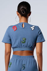 COUNT IT UP! SHORT SLEEVE CROPPED TSHIRT