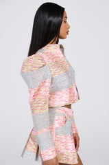 HOLD ON TIGHT TWEED BLAZER