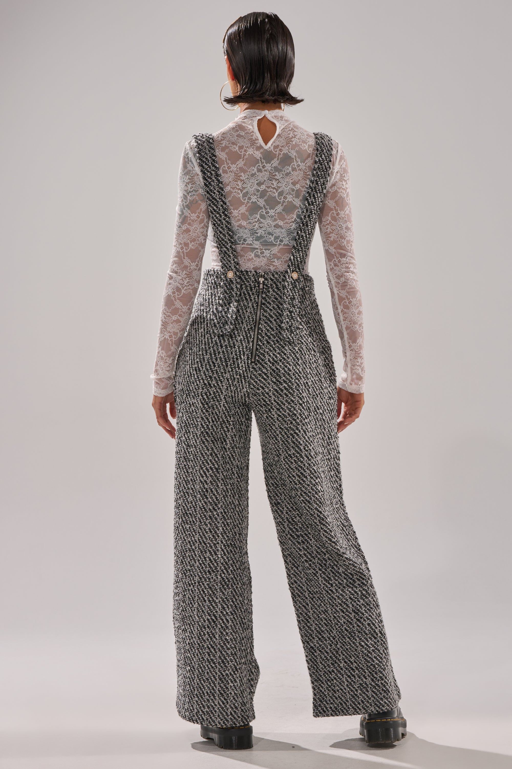 ALESSANDRA TWEED OVERALLS