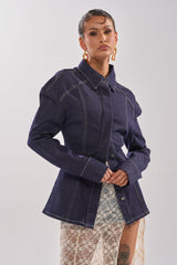 COME WITH ME BUTTON DOWN TOP