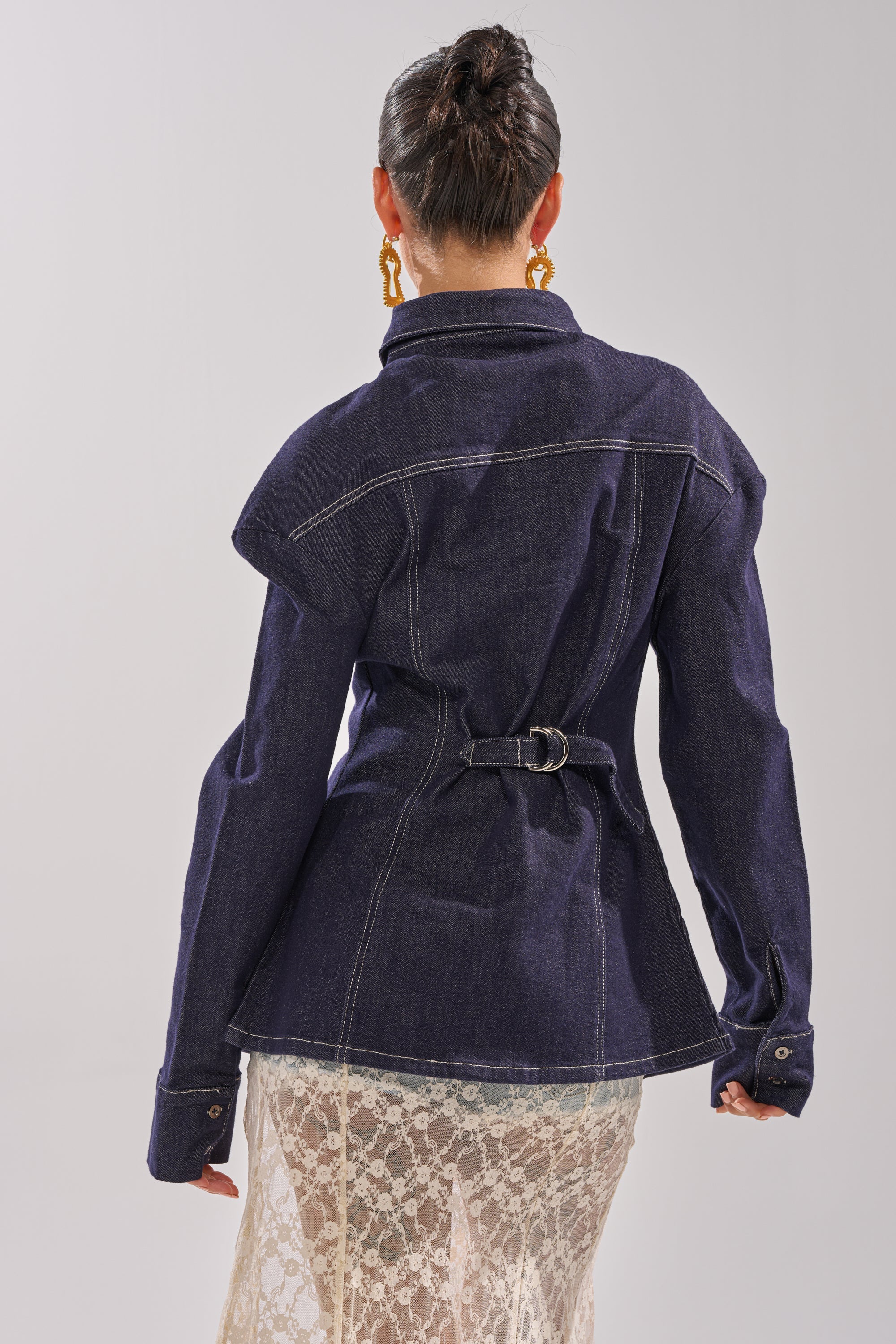 COME WITH ME BUTTON DOWN TOP