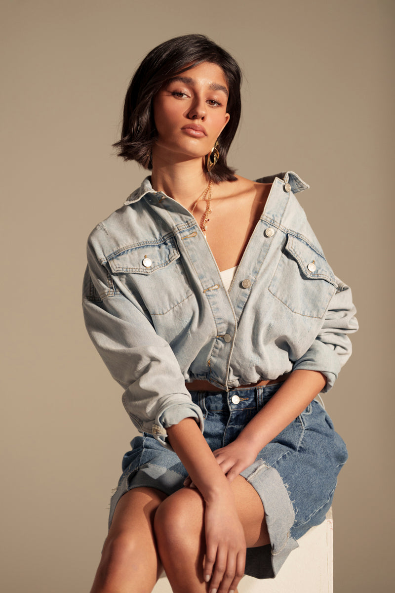 IGGY ADJUSTABLE DENIM JACKET