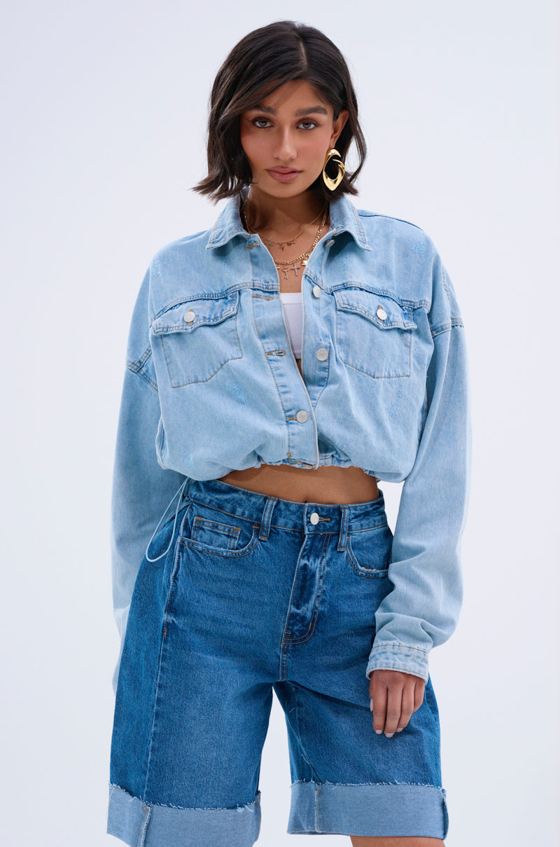 IGGY ADJUSTABLE DENIM JACKET
