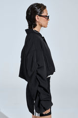 TREY RUCHED SLEEVE BOMBER