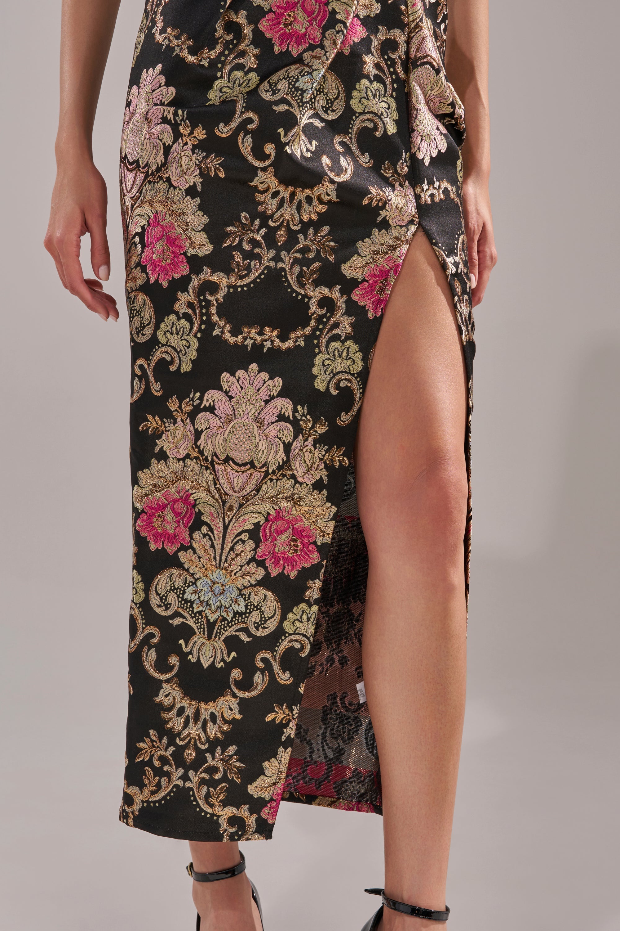 BEST DRESSED BROCADE MAXI DRESS