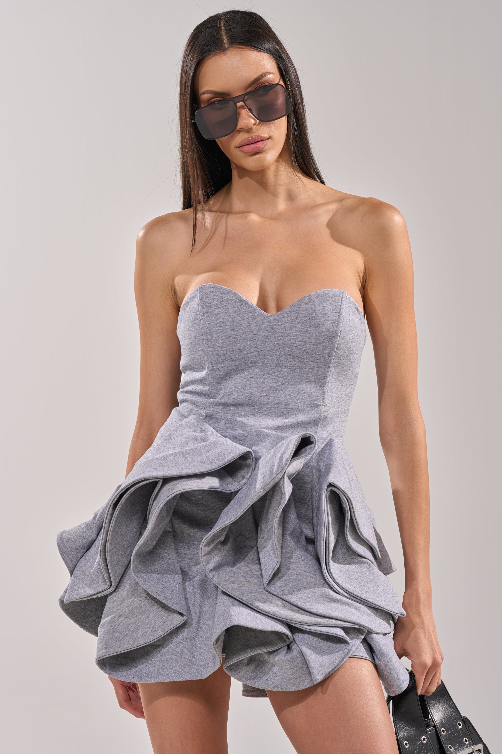 CONCRETE BLOOM MINI DRESS