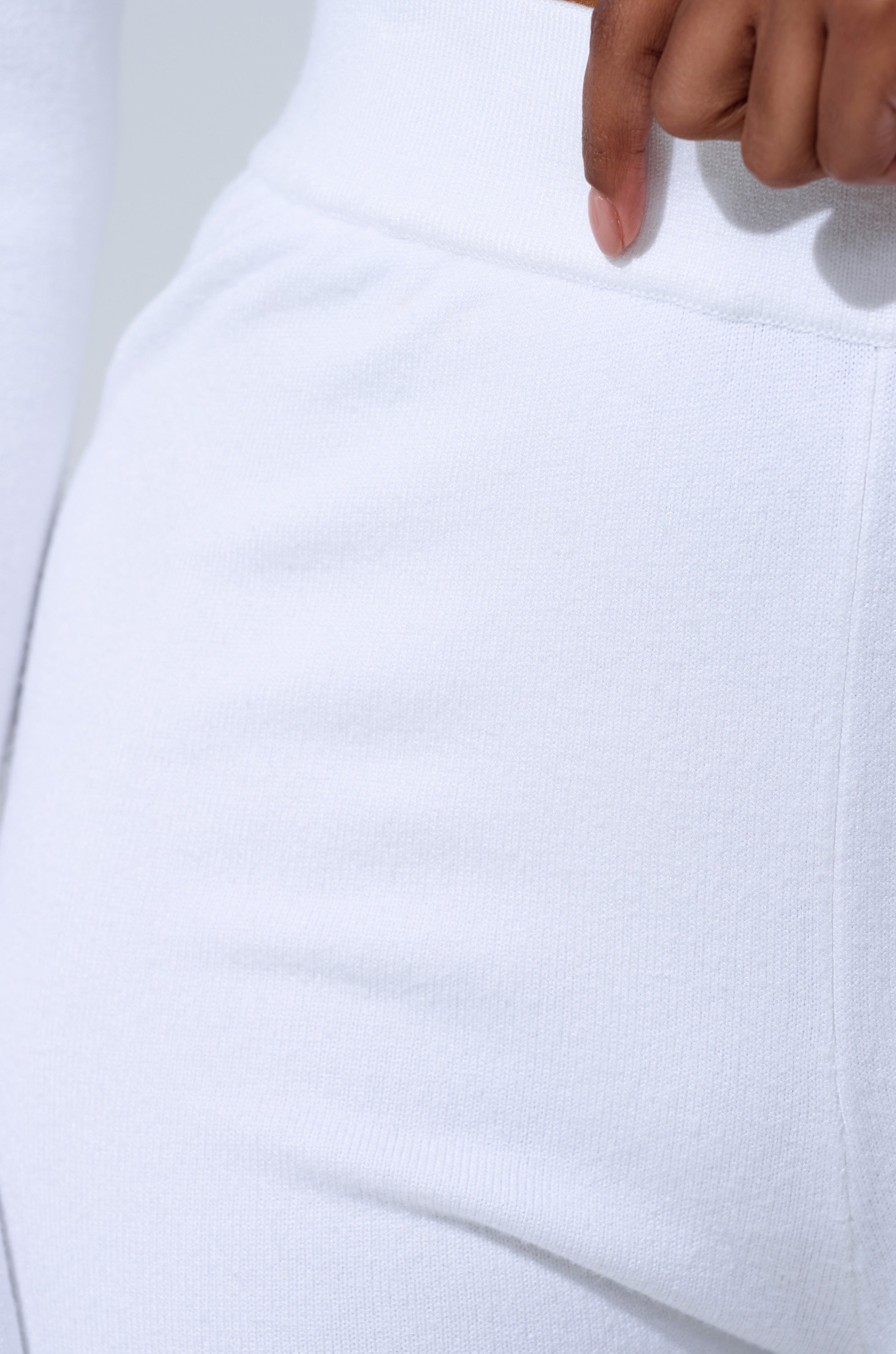 GET COZY WITH ME WIDE LEG PANT IN WHITE