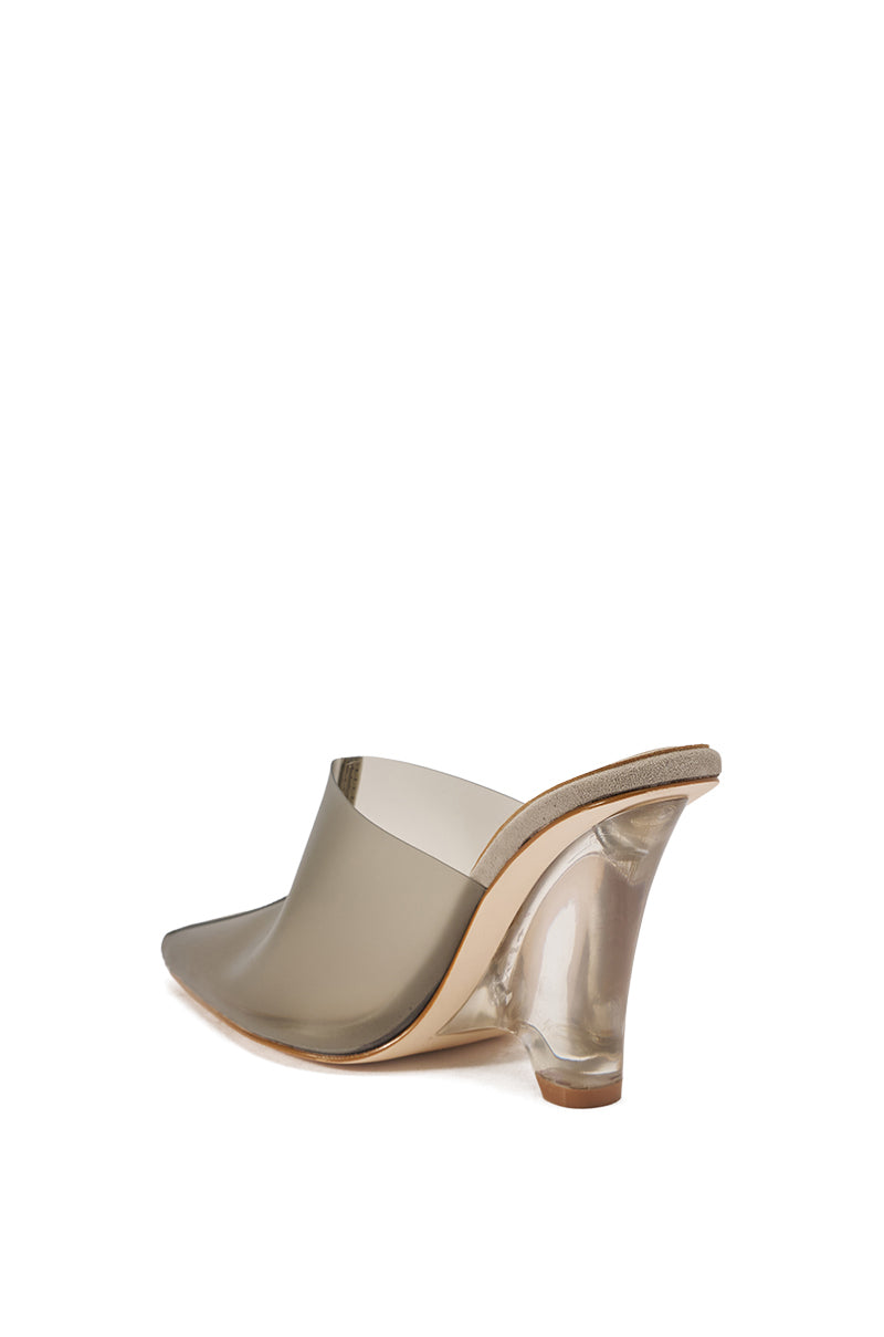AKIRA GOLD SANCTUS GREY PVC PUMP