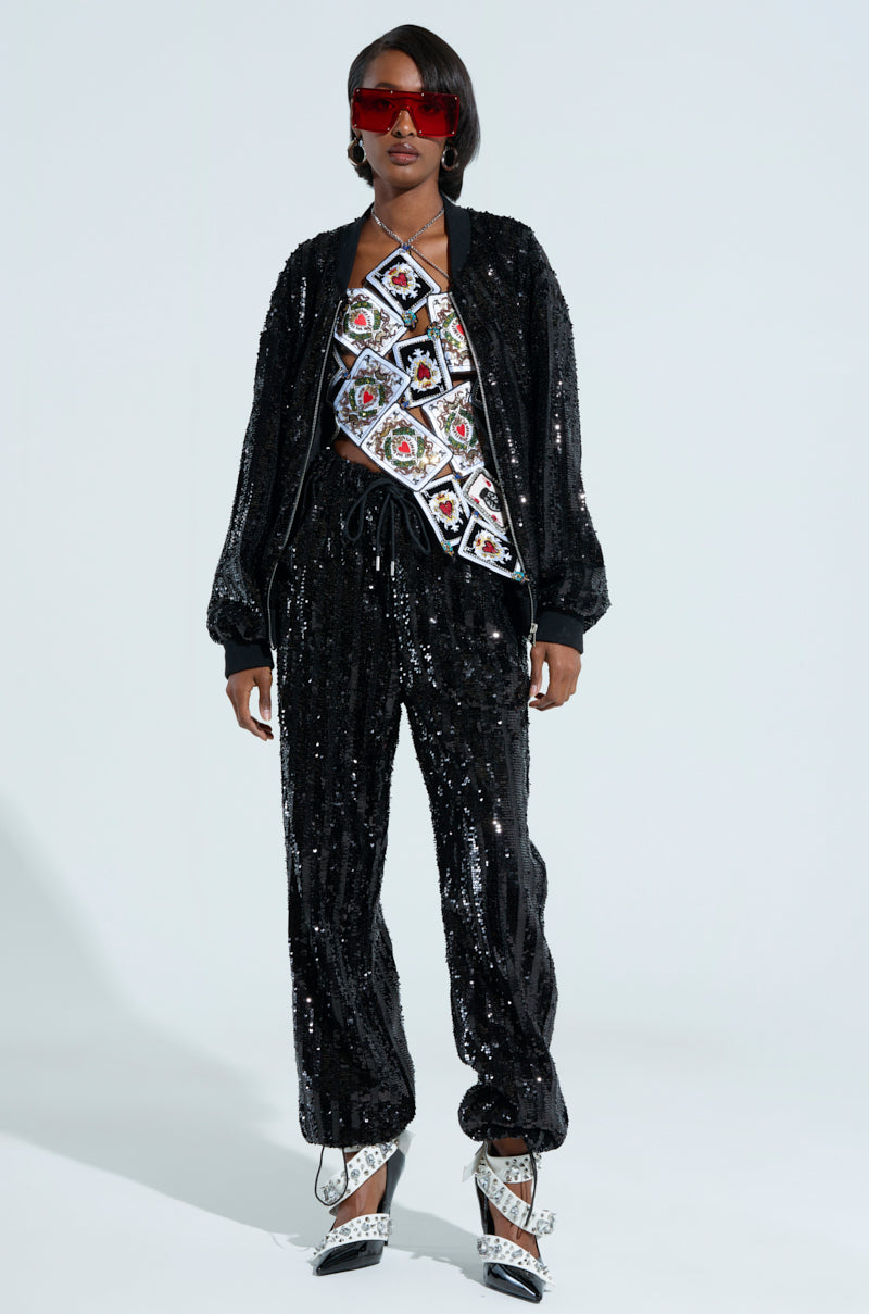 COSMIC SEQUIN JOGGER