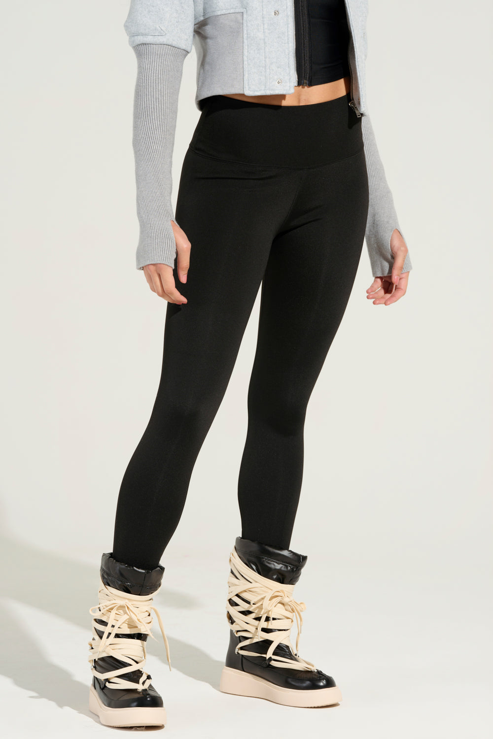 SNUGGLE FLEX FLEECE LEGGING IN BLACK