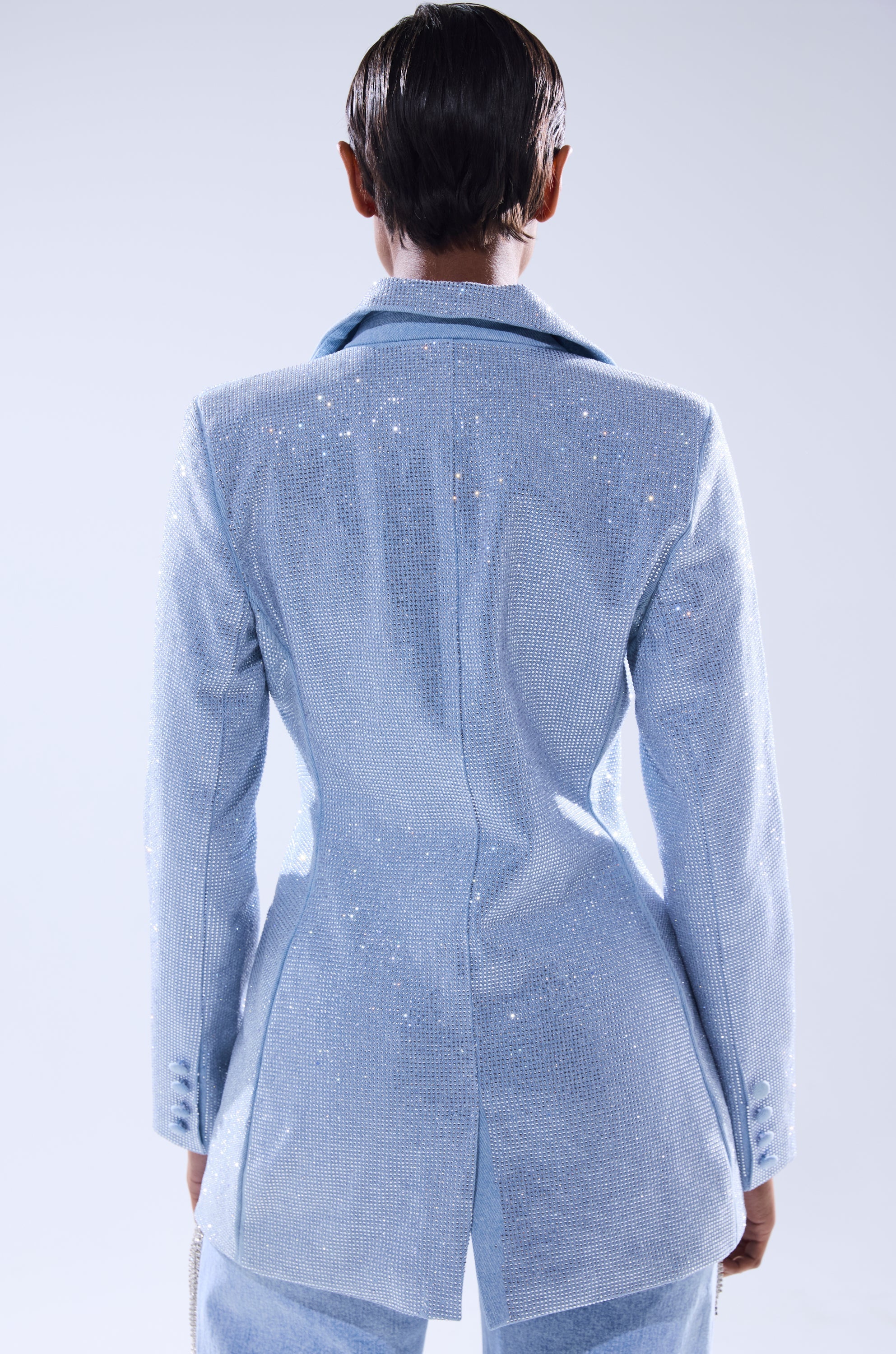 HERE FOR A GOOD TIME EMBELLISHED BLAZER