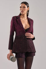 RAISE A GLASS RHINESTONE BLAZER