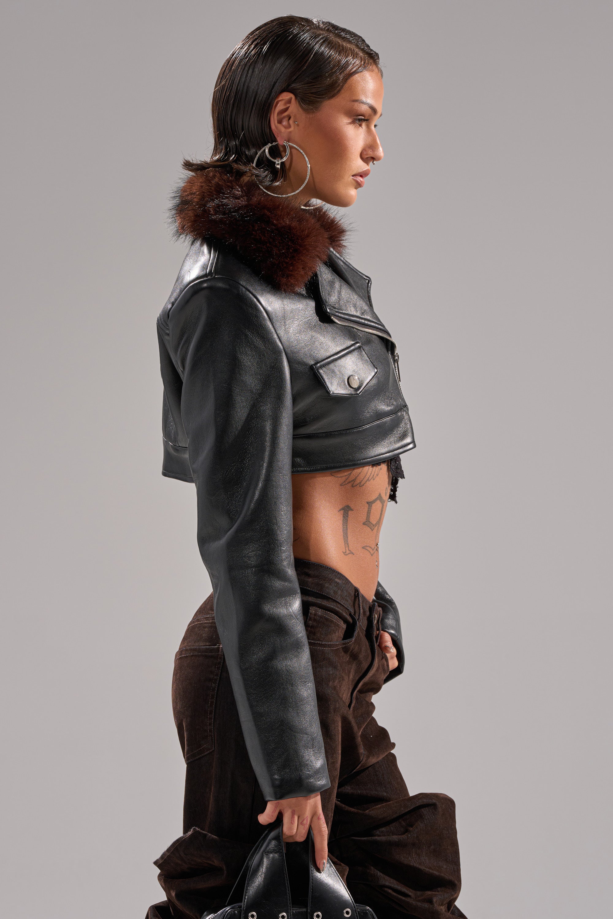 VICTORIA FUR TRIM MOTO