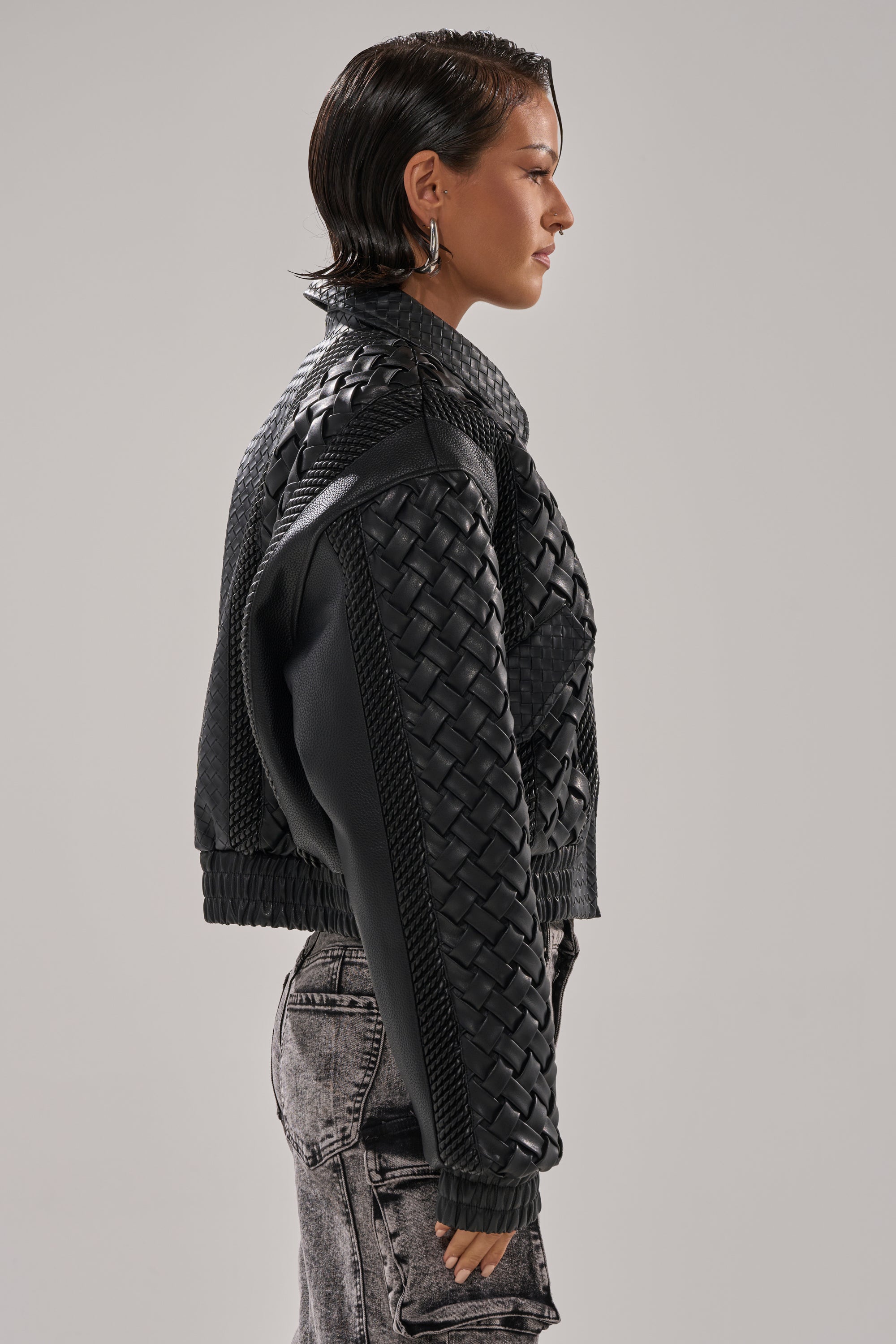 KEEP IT LOWKEY PATCHWORK BOMBER