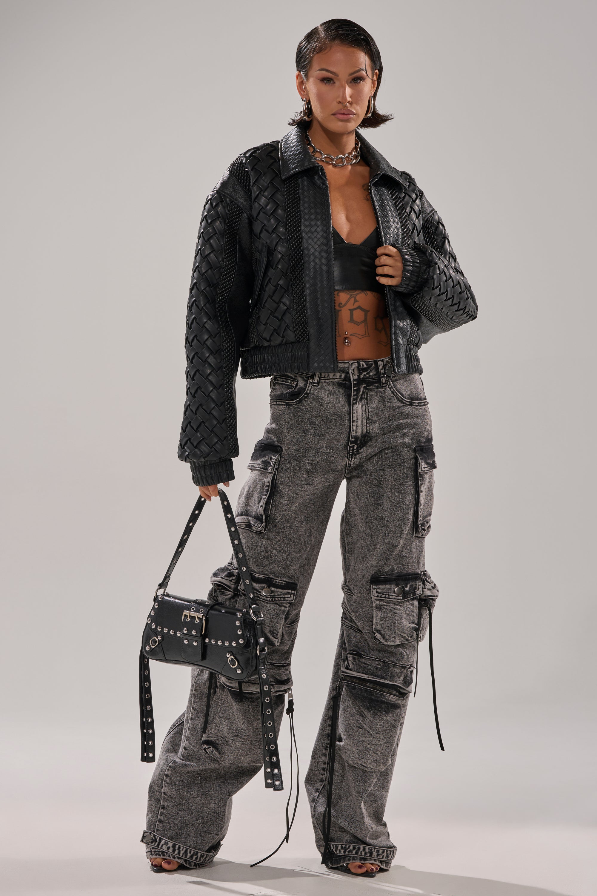 KEEP IT LOWKEY PATCHWORK BOMBER