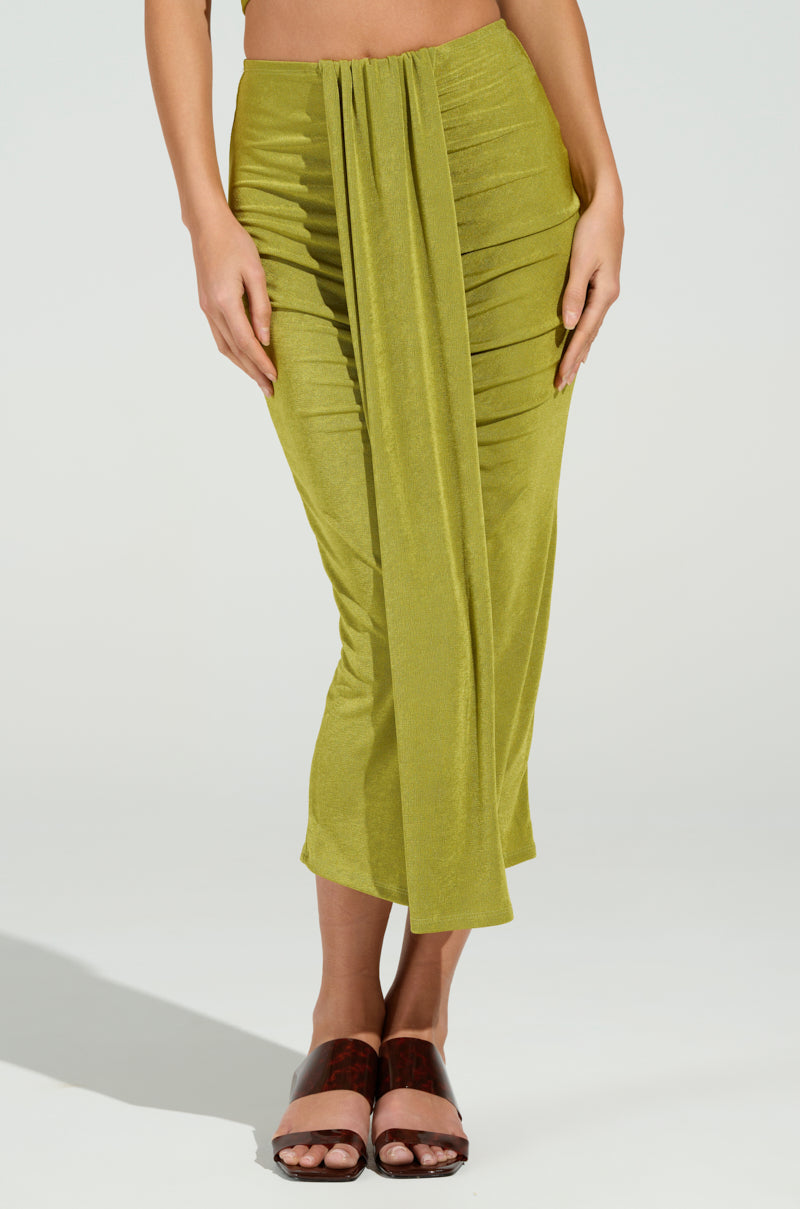 VANJA SLINKY MIDI SKIRT