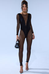 ALL ABOUT ME MESH JUMPSUIT