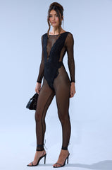 ALL ABOUT ME MESH JUMPSUIT