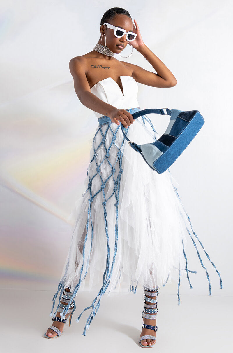 ALICIA DENIM MAXI SKIRT