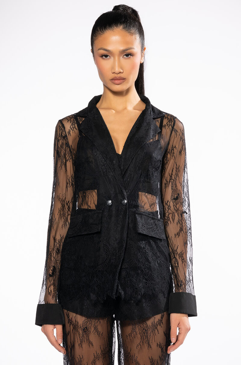 ALL OVER LACE BLAZER
