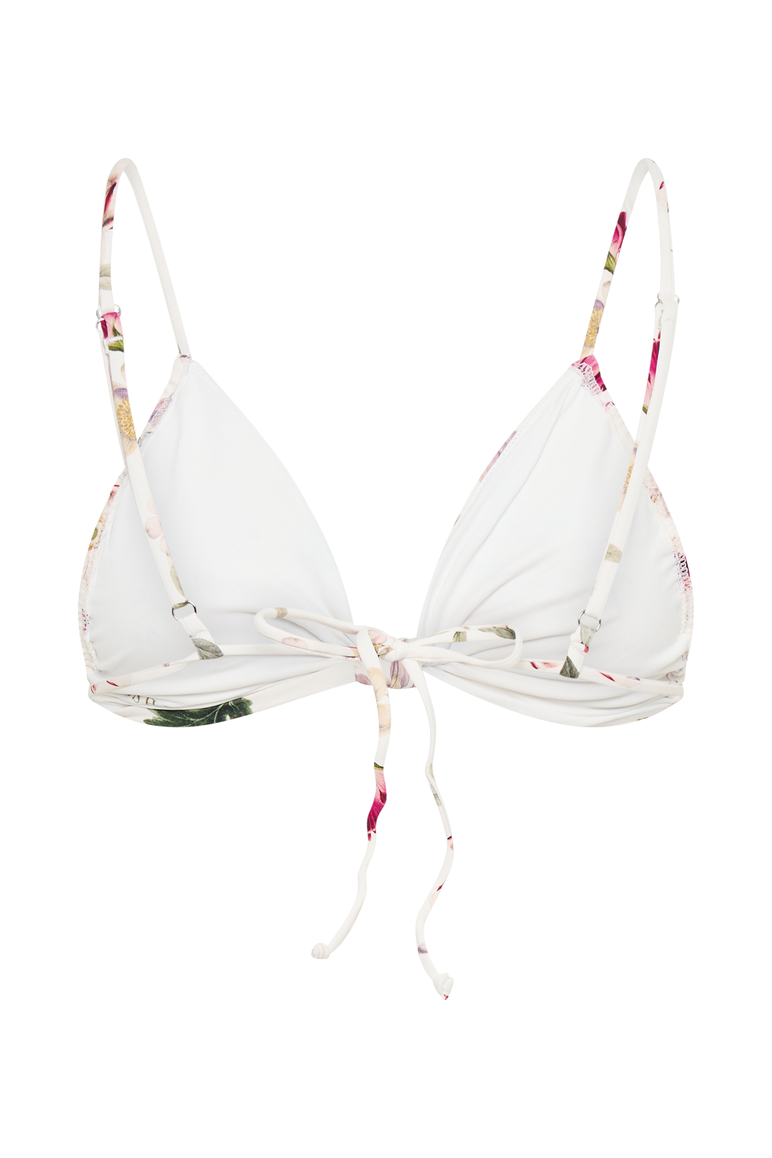 Rosmunda Ruched Bikini Top - Bella Rosa Print