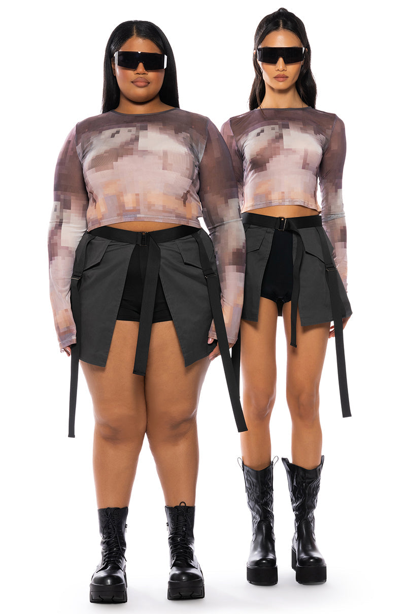 OVERLAY MINI SKIRT