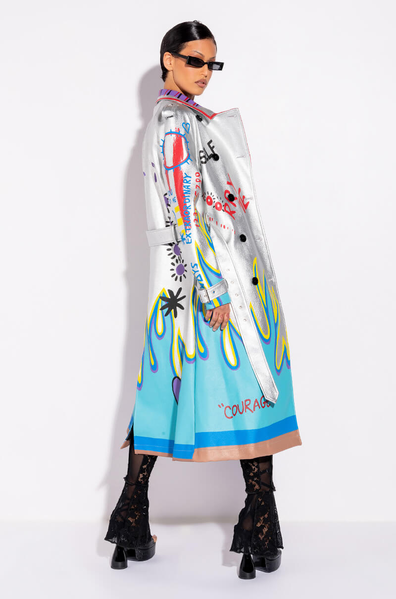 AZALEA WANG PHOENIX RISING MOTO PATCH JACKET