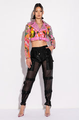 SPRING FEVER FLORAL MOTO JACKET