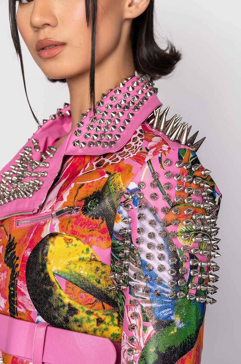 SPRING FEVER FLORAL MOTO JACKET