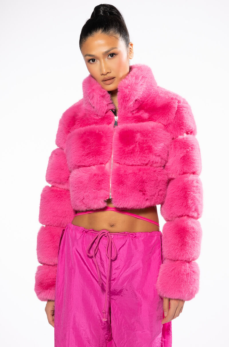BARBZ FAUX FUR JACKET