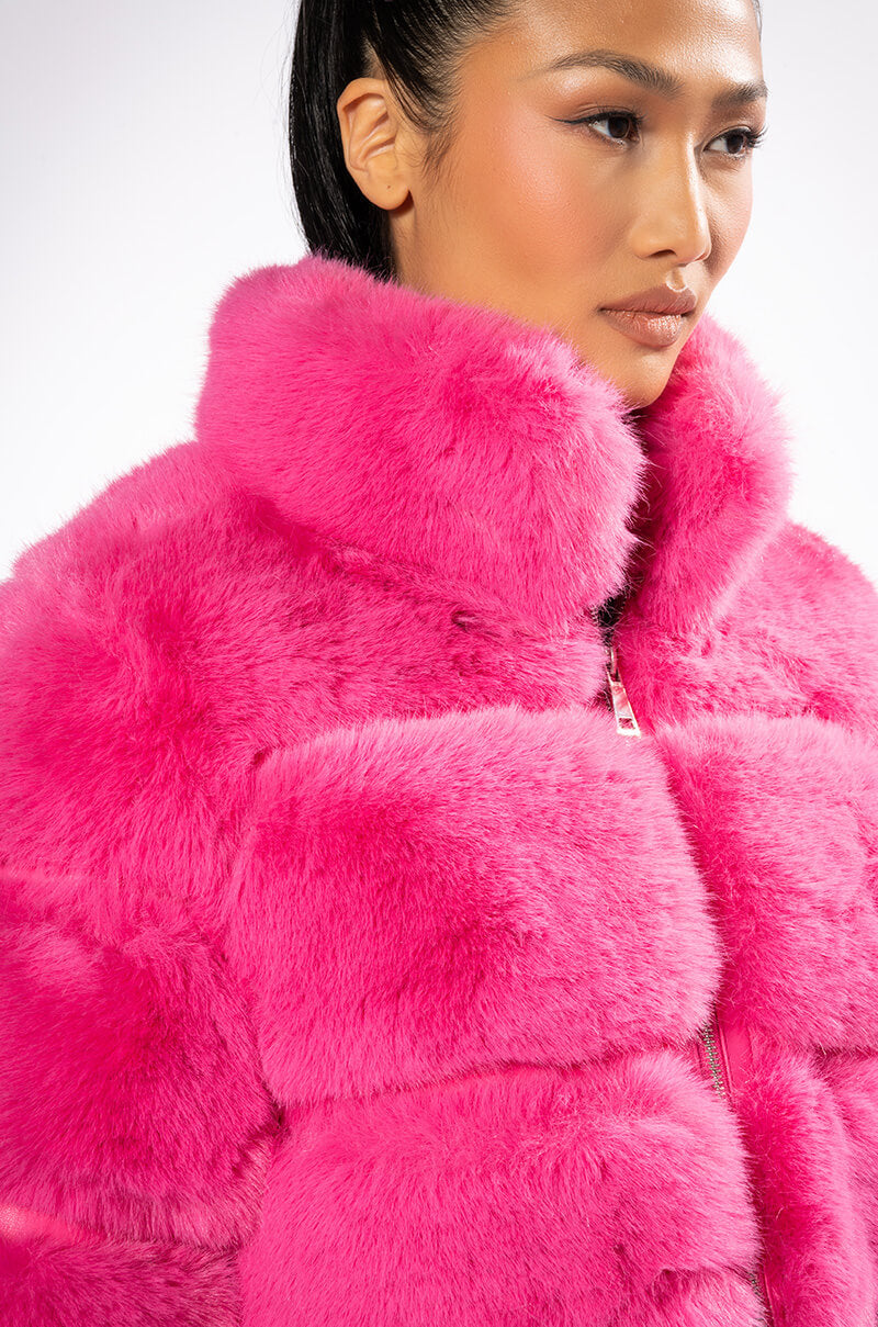 BARBZ FAUX FUR JACKET