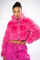 BARBZ FAUX FUR JACKET