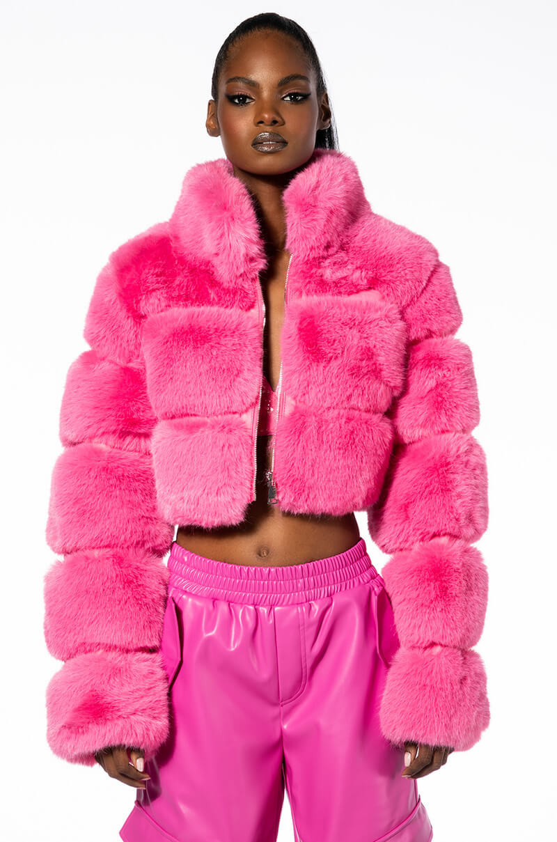 BARBZ FAUX FUR JACKET