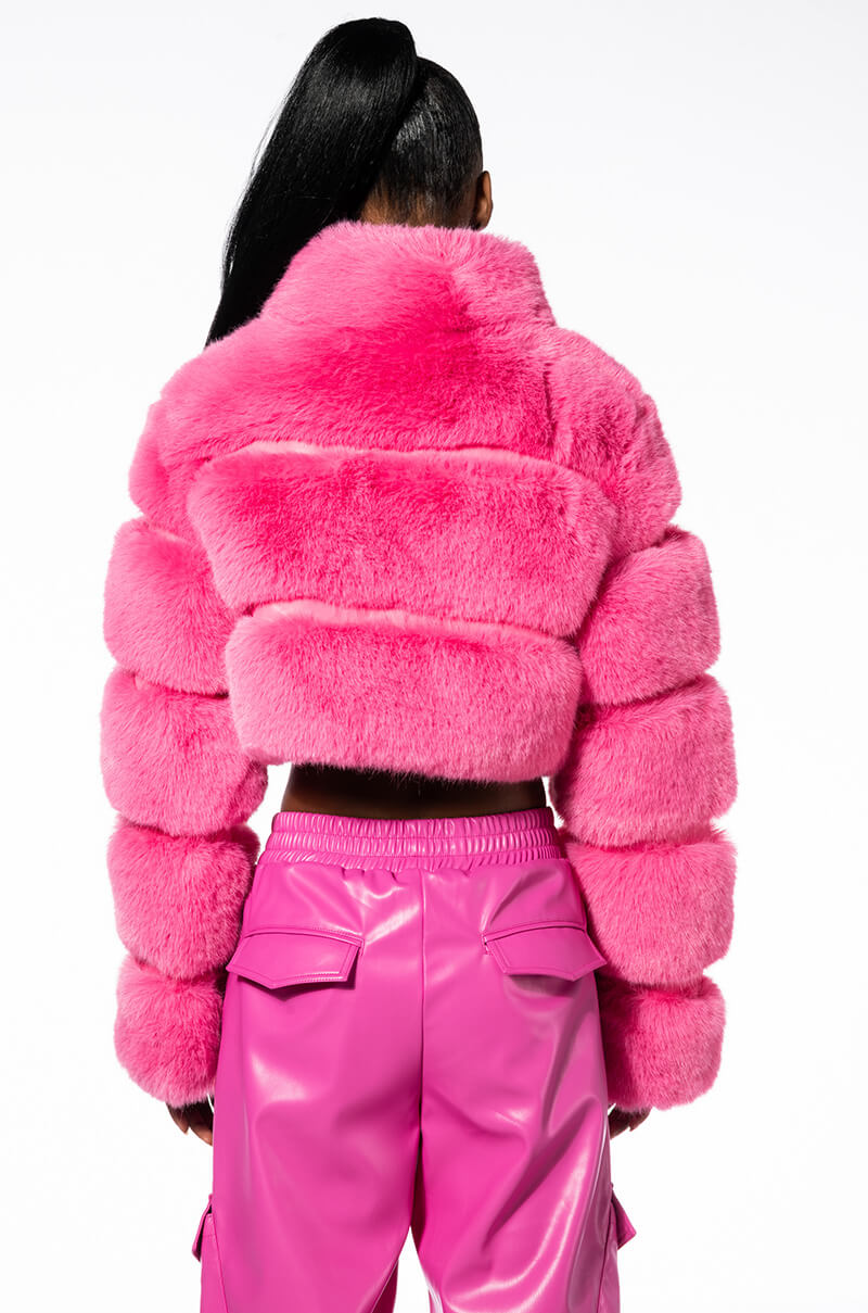 BARBZ FAUX FUR JACKET