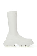 AZALEA WANG SWEETBAY WHITE FUTURISTIC BOOT