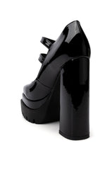 AZALEA WANG TATE PATENT CHUNKY PUMP
