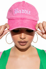 BADDIE PINK HAT