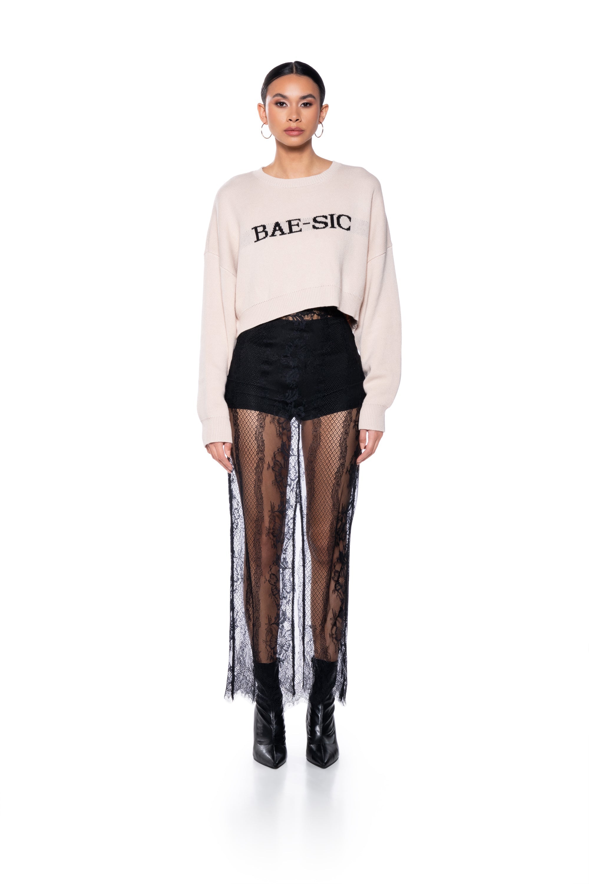 BAESIC CROPPED SWEATER