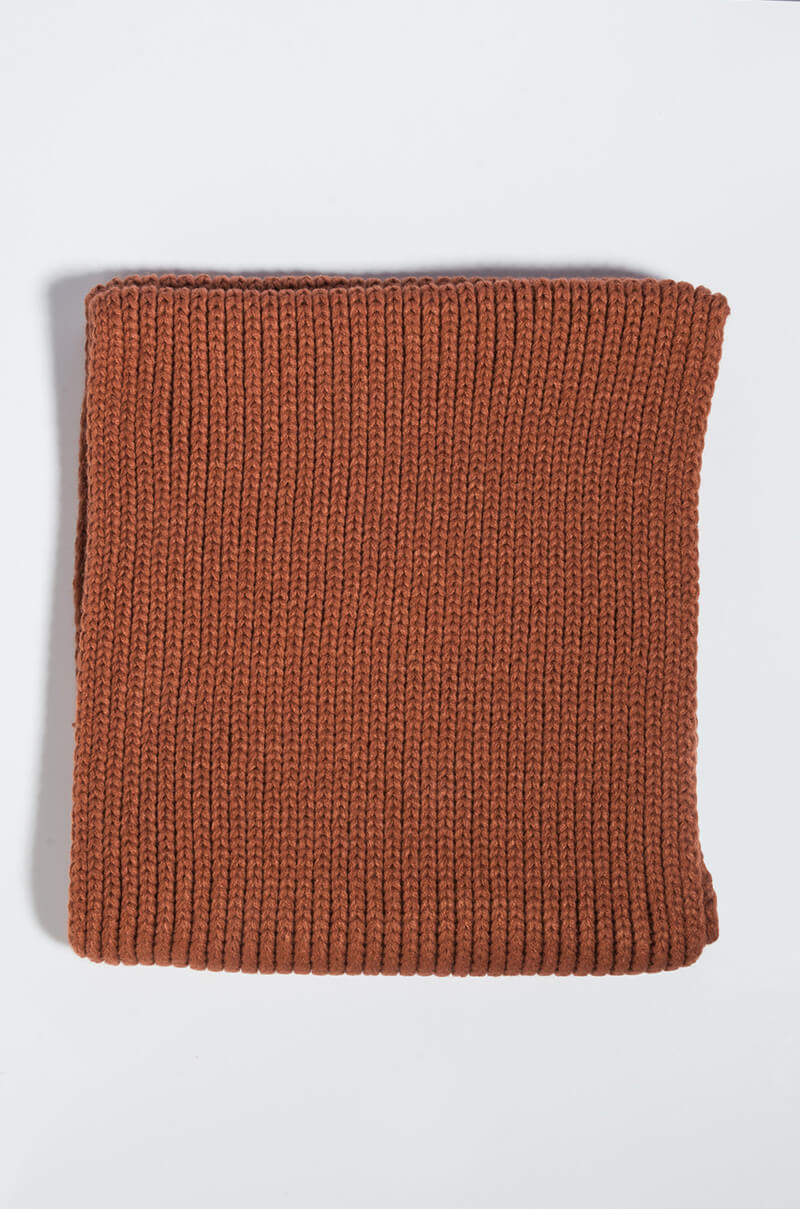 BAILEE KNIT MATCHING INFINITY SCARF HAZELNUT