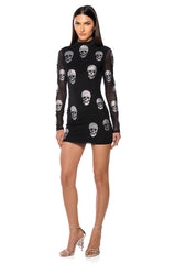 BARE BONES EMBELLISHED MINI DRESS