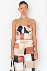 BARELY NEUTRAL BUSTIER TOP