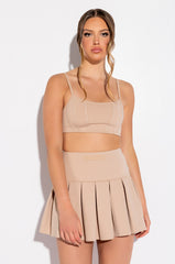 BASIC LUX PLEATED TENNIS SKIRT