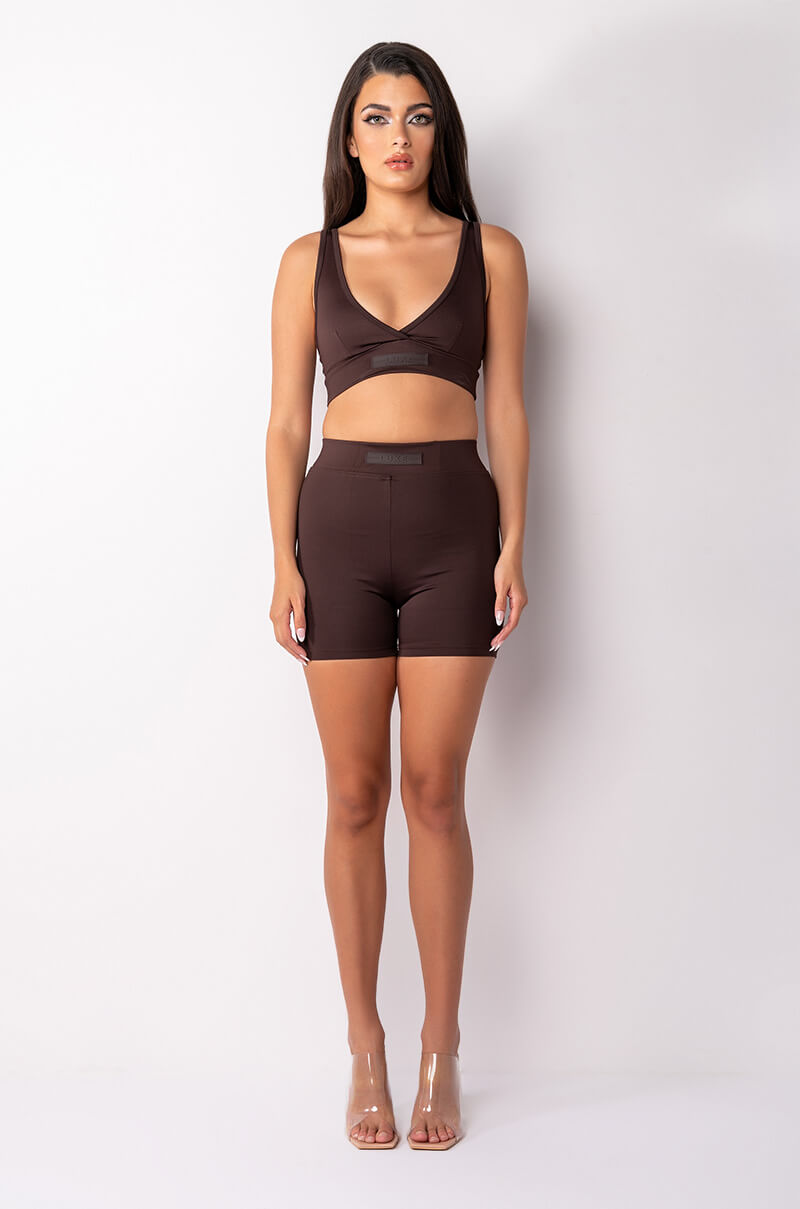 BASIC LUXE MOCHA BIKER SHORT