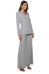 BE ABOUT IT PINSTRIPE BLAZER