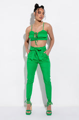 BE SOMEBODY SMOCKED CROP TANK