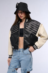 BEAM ME UP ZIPPERED BOMBER