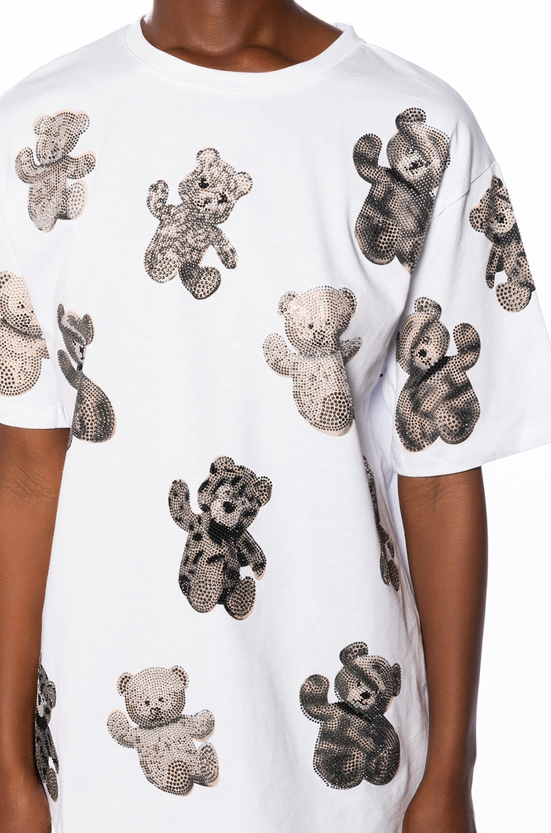 BEAR WITH ME EMBELLISHED TEE