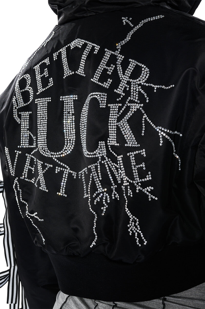 BETTER LUCK NEXT TIME BOMBER WITH LACES