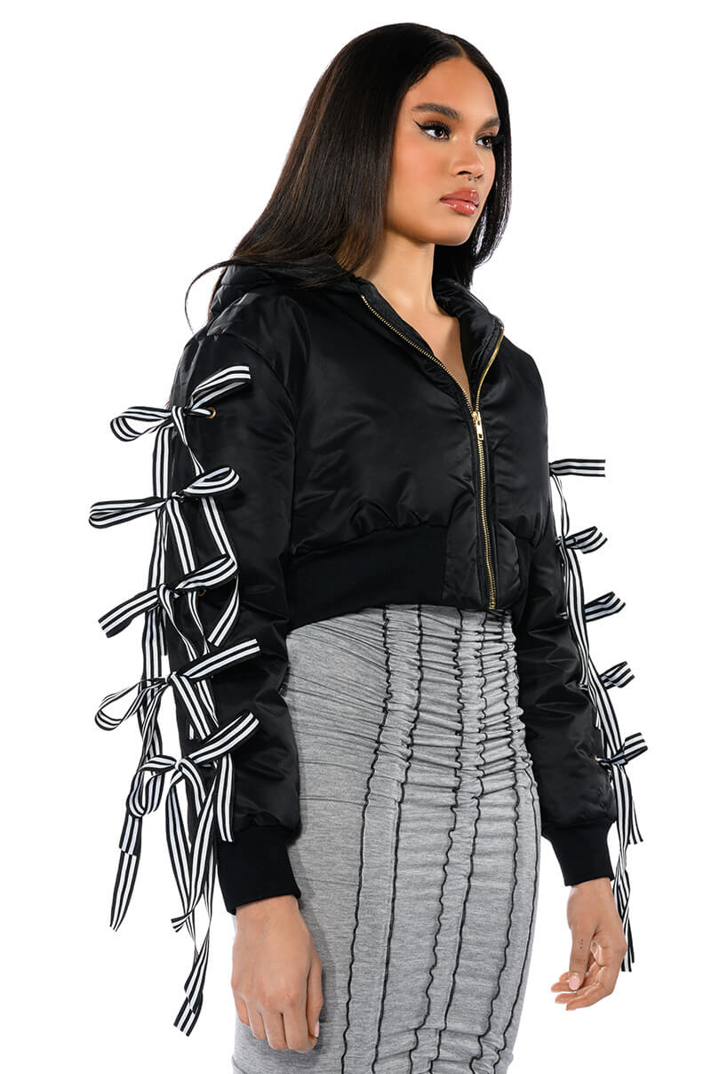 BETTER LUCK NEXT TIME BOMBER WITH LACES